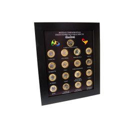 Quadro Porta Moedas Olimpíadas Imã e Vidro - 2