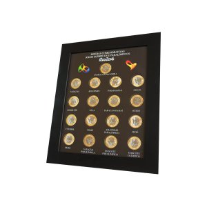 Quadro Porta Moedas Olimpíadas Imã e Vidro
