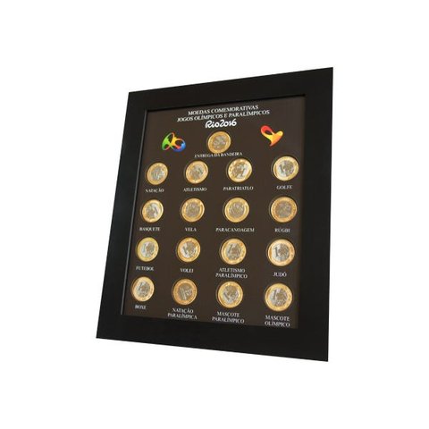 Quadro Porta Moedas Olimpíadas Imã e Vidro