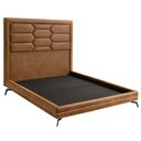 Ver imagem 3 de Cama Casal Pés Ferro Otto com Cabeceira Roma Corano Caramelo Bouclé Off White - Nexta Casa
