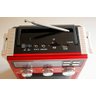 Rádio Am Fm Sw USB Cartão SD Mp3 Auxilia P2 Lanterna Bateria Bivolt - Vermelho - 4