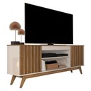 Ver imagem 3 de Rack Malibu Wood Ripado Off White-Freijo - Giga