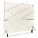 Ver imagem 1 de Cabeceira Casal 140 Cm com Frame Cristal Boucle Bege Artte