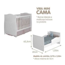 Berço Mini Cama com Suporte Mosquiteiro Confort - 5