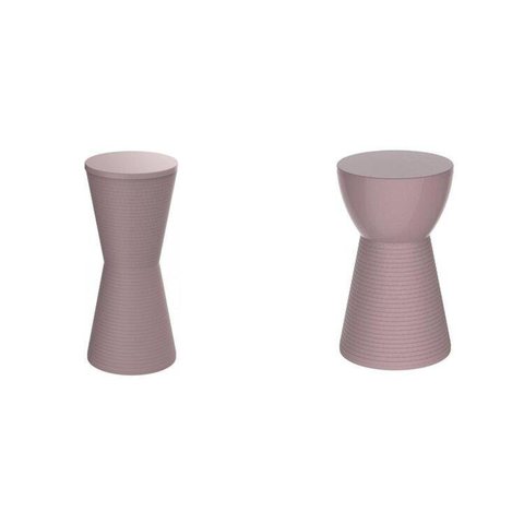 Conjunto com 2 Banquetas - Dub/Sili Rosa/Calla Rose