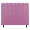 Cabeceira Cama Box Casal Lana 140cm Suede Rosa - Abmaza - 1