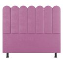 Ver imagem 1 de Cabeceira Cama Box Casal Lana 140cm Suede Rosa - Abmaza