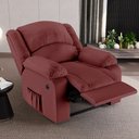 Ver imagem 2 de Poltrona do Papai Reclinável Sala de Cinema Barcelona Power Elétrica Massagem Usb Pu Vermelho G23 En