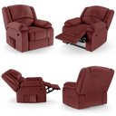 Ver mais imagens de Poltrona do Papai Reclinável Sala de Cinema Barcelona Power Elétrica Massagem Usb Pu Vermelho G23 En