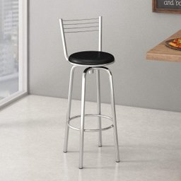 Banqueta Alta Giratória com Encosto Espanha Compoarte - 2