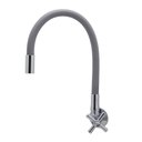 Ver imagem 1 de Torneira Cozinha Parede Flexível Gourmet Colorida Cinza 1/4v