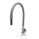 Ver imagem 3 de Torneira Cozinha Parede Flexível Gourmet Colorida Cinza 1/4v