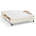 Ver imagem 1 de Cama Box Base c/Gavetas Viúva Poli Tecido Clean (128x27-c/4 Gavs) - Castor
