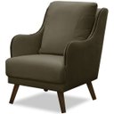 Ver imagem 2 de Kit 2 Poltronas para Sala Decorativas C/ Tachas Sarah Veludo Castor
