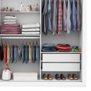 Ver imagem 4 de Guarda-roupa Casal Divine 3 Portas de Correr com Espelho Branco - Pnr Móveis