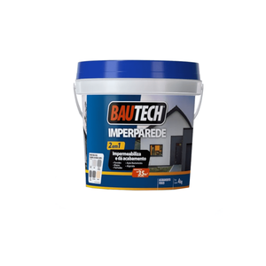 Tinta Impermeabilizante Imperparede Bautech Platina 4kg