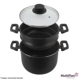 Cozi Vapor / Cuscuzeira Teflon 16 cm - Multiflon - 2