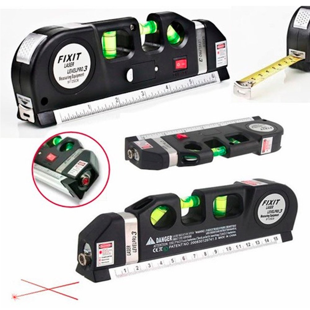 Nivel Laser Bolha Trena Prumo Régua Nivel A Laser Multi Funcional ...