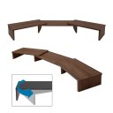 Ver imagem 3 de Suporte de Mesa Base Elevada Ajustável 3 Monitores Gamer Notebook Madeira Versati