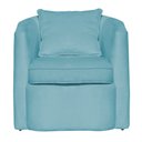 Ver imagem 2 de Poltrona Decorativa Alana Veludo Azul Turquesa - Londrilar