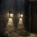 Ver imagem 2 de Kit 2 Arandelas Luminária Lente Transparente Preto Termoplástico E27 Face Dital