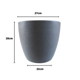 Vasos Estilo Vietnamita para Plantas Polietileno Casa Jardim Varanda Decoração Ambientes Luxo Modern - 4