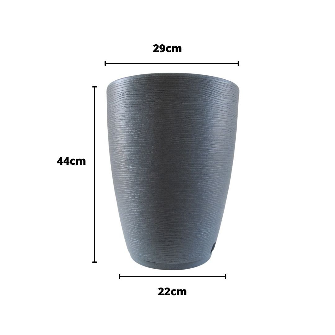 Vasos Estilo Vietnamita para Plantas Polietileno Casa Jardim Varanda Decoração Ambientes Luxo Modern - 3