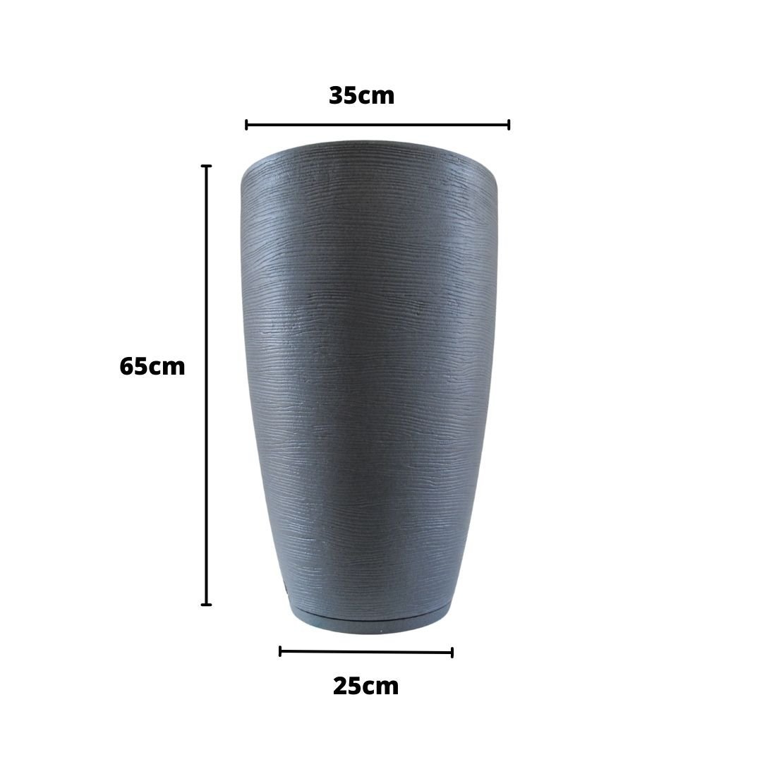 Vasos Estilo Vietnamita para Plantas Polietileno Casa Jardim Varanda Decoração Ambientes Luxo Modern - 2