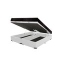 Ver imagem 3 de Cama Box Baú Queen Colchão Aylla Espuma D33 Acolchões + Box Sintético 63x158x198 Cor:Branco