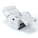 Ver imagem 6 de Poltrona do Papai Reclinável em Couro Cor Branco Reclinação Manual - Modelo Florença