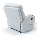 Ver imagem 3 de Poltrona do Papai Reclinável em Couro Cor Branco Reclinação Manual - Modelo Florença