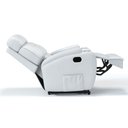 Ver imagem 5 de Poltrona do Papai Reclinável em Couro Cor Branco Reclinação Manual - Modelo Florença