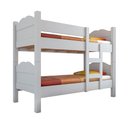 Ver imagem 3 de Beliche Multifuncional que Vira 2 Camas Madrid com Grades de Proteção - Branco com 2 Colchões