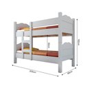 Ver imagem 5 de Beliche Multifuncional que Vira 2 Camas Madrid com Grades de Proteção - Branco com 2 Colchões