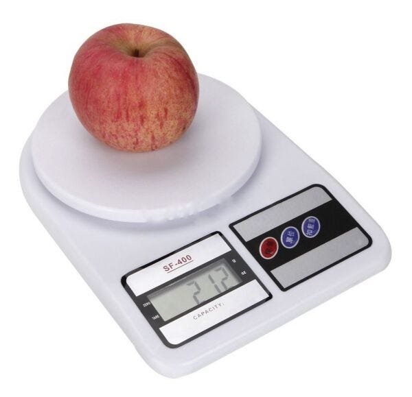 Balança De Cozinha Digital 1gr À 10kg Com Tara Alta Precisão - Branco - 1