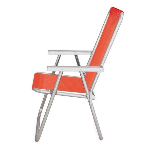 Cadeira Alta Conforto Mor, Alumínio, Coral - 2161 - 4