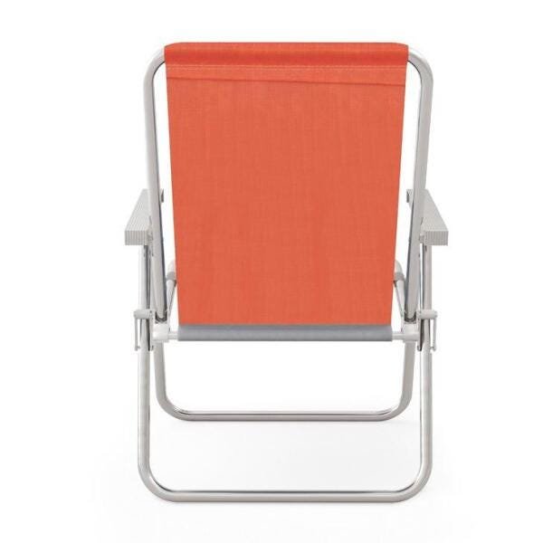 Cadeira Alta Conforto Mor, Alumínio, Coral - 2161 - 5
