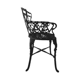 Cadeira Poltrona Viena Alumínio Preto Jardim Piscina Varanda - Nossa Kasa Móveis - 5