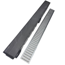 Ver imagem 3 de Ralo Linear Alumínio 10x100 Cocho Preto Multi Saídas 75mm Tela