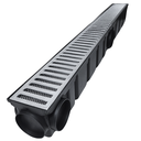 Ver imagem 2 de Ralo Linear Alumínio 10x100 Cocho Preto Multi Saídas 75mm Tela