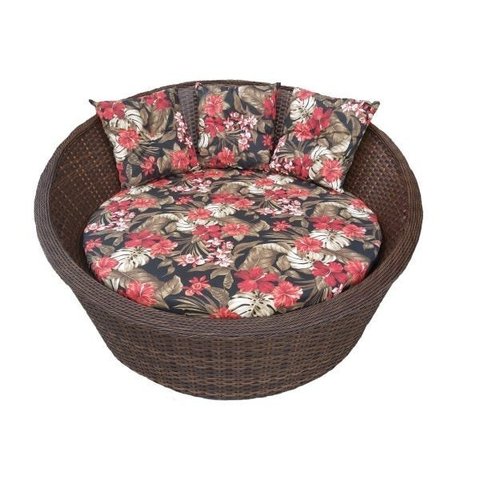 Chaise Nova Delhi - Tecido Maui Preto