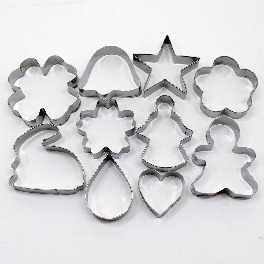 Kit Formas Cortadores Biscoito Natal Corações Estrelas 22pçs - 6