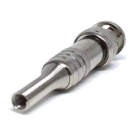 Kit com 10 Conector Bnc Metal 4mm C/ Mola e Parafuso