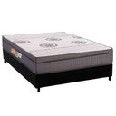 Ver imagem 1 de Cama Box Viúva: Colchão Ortopédico Polar D28 Orthopremium Grey + Base Crc Suede Black (128x188)