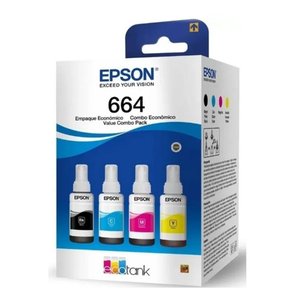 Kit 4 Refil Epson L120 L220 L355 L365 L375 L455 395 380