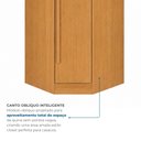 Ver imagem 5 de Guarda-Roupa Modulado de Canto Oblíquo 5 Portas 6 Gavetas 100% MDF Cairo Marrom/Cinamomo