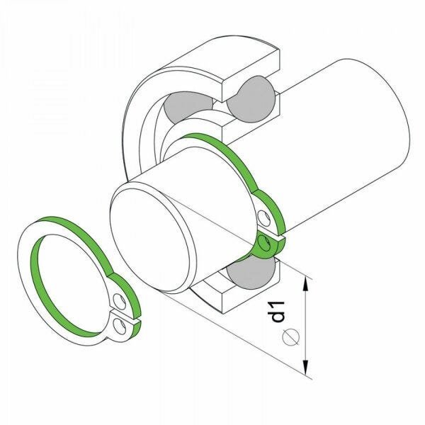 Alicate para Anéis Externo Curvo 7" Tramontina - 3