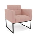 Ver imagem 6 de Poltrona Sala e Puff Decorativo Industrial Elisa Veludo D03 - D’Rossi