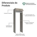 Ver imagem 3 de Porta-geladeira 73 Cm 1 Porta Basculante Crema/branco/crema Agata Madesa
