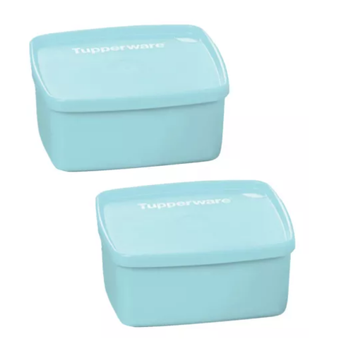 Tupperware Kit Jeitosinho 400 Ml Azul 2 Potes Tupperware Kit Jeitosinho 400 Ml Azul 2 Potes